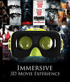 VR Headset V3 - Deep Immersive Virtual Reality Experience on 3D Movies & Games, Mini Compact Light Weight & Comfortable, fits iPhone Samsung Galaxy