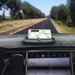 Car Anti-Slip Durable Silicone Universal Fit Compatible Tesla Model S Model X Model 3 Container Dashboard Pad Storage Mat, Cell Phone Holder, Sun Glasses Stand,GPS Navigation Holder,Cards pad (Black)