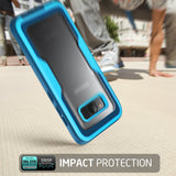 i-Blason Galaxy S8 Case, [Armorbox] [Full Body] [Heavy Duty Protection ] Shock Reduction/Bumper Case Without Screen Protector for Samsung Galaxy S8 2017 Release (Blue)