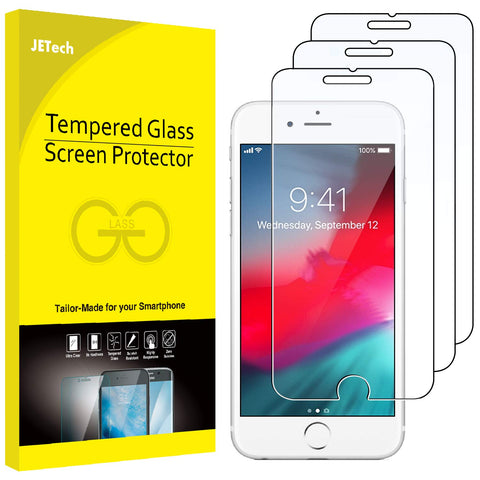 JETech 3-Pack Screen Protector for Apple iPhone 8 Plus, iPhone 7 Plus, iPhone 6s Plus and iPhone 6 Plus, Tempered Glass Film, 5.5-Inch