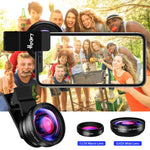 Hpory Phone Lens Kit Wide Angle and Macro Lens 2 in 1 Phone Lens for iPhone X 8 7 Plus Samsung iPhone Camera Lens