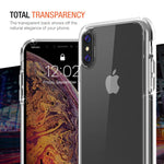 Trianium Clarium Case Designed for Apple iPhone Xs MAX Case (2018 6.5" Display ONLY) Reinforced Corner TPU Cushion and Hybrid Rigid Clear Back Plate Protection Covers [Enhanced Hand Grip] - Clear