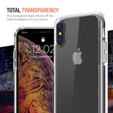 Trianium Clarium Case Designed for Apple iPhone Xs MAX Case (2018 6.5" Display ONLY) Reinforced Corner TPU Cushion and Hybrid Rigid Clear Back Plate Protection Covers [Enhanced Hand Grip] - Clear