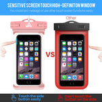 Universal Waterproof Case, Lansen Waterproof Phone Pouch Dry Bag Compatible with iPhone Xs/XR/XS Max/8/7/7 Plus/6S/6/6S Plus, Samsung Galaxy S9/S9 Plus/S8/S8 Plus/Note 8 6 5 4,HTC-[2 Pack]