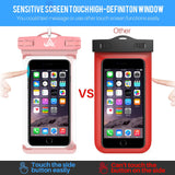 Universal Waterproof Case, Lansen Waterproof Phone Pouch Dry Bag Compatible with iPhone Xs/XR/XS Max/8/7/7 Plus/6S/6/6S Plus, Samsung Galaxy S9/S9 Plus/S8/S8 Plus/Note 8 6 5 4,HTC-[2 Pack]
