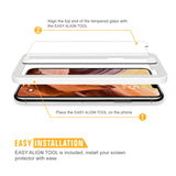 SPARIN Screen Protector for iPhone Xs Max, [4 Pack] 9H Hardness Tempered Glass for iPhone Xs Max 6.5 inch [Alignment Frame] [Scratch Proof ] [Bubble Free] [High Responsive]