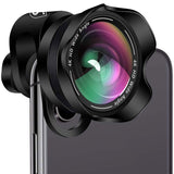 Phone Camera Lens Kit - Professional 2 in 1 Universal Set for iPhone, Samsung, Smartphones and Tablets - 110 Degree 4K HD Aspherical Wide Angle, 20X Macro Lens for Cell Phones