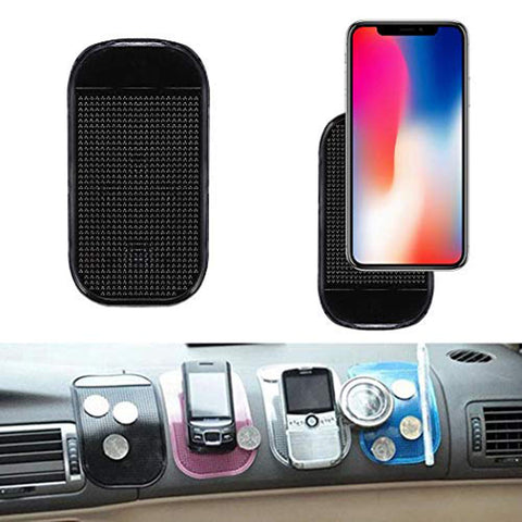 Reusable Sticky Pad Car, Radar Detector Dash Mat Anti-Slip Magic Pad Antiskid Holder for Phone Car Pads & Mats
