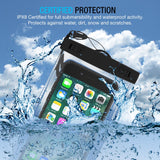 (2Pack) Universal Waterproof Case, Maxboost Cellphone Dry Bag Pouch for iPhone 7 6s 6 Plus, SE 5s 5c 5, Galaxy s8 s7 s6 Edge, Note 5 4, LG G6 G5,HTC 10,Sony Nokia up to 6.0" Diagonal