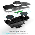 AGPTEK Bluetooth Visor Speakerphone with Siri & Google Assistant Support 2 Cell Phones Bluetooth Connection for Android & iOS (T826, Black)