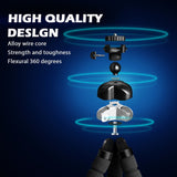 UBeesize Tripod S, Premium Phone Tripod, Flexible Tripod with Wireless Remote Shutter, Compatible with iPhone/Android Samsung, Mini Tripod Stand Holder for Camera GoPro/Mobile Cell Phone (Upgraded)