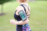 TRIBE Phone Armband, Cell Phone Holder for Running with Key Holder, Fits iPhone Xs MAX/XR/8+/7+/6+ Galaxy S9+/S8+/Note and Similar Sized Large Phones, Black