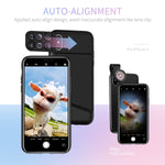 iPhone X Lens, 4K HD [0.65X] Wide Angle, 15X Macro, 180° Fisheye Camera Lenses Kit 3-in-1, Portable iPhone Xs Lens Kit for Apple iPhone 10/Xs ONLY, Easy to Switch Effect Lenses by Ainope (Black)