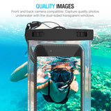 (2Pack) Universal Waterproof Case, Maxboost Cellphone Dry Bag Pouch for iPhone 7 6s 6 Plus, SE 5s 5c 5, Galaxy s8 s7 s6 Edge, Note 5 4, LG G6 G5,HTC 10,Sony Nokia up to 6.0" Diagonal
