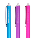 The Friendly Swede Replaceable Micro-Knit Tip Hybrid Stylus with Lanyards, Cloth and Replacement Tips (3 Pack) (Hot Pink + Light Blue + Purple)