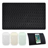 AFUNTA 4 PCS Anti-Slip Car Dash Sticky Pads, 2 Size Heat Resistant Non-Slip Mats, Dashboard Cell Phone Mount Holder Mats, Reusable after Washing off Dust
