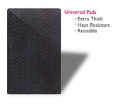 Extra Thick Sticky Anti-Slip Gel Pad, Mini-Factory Premium Universal Non-Slip Dashboard Mat for Cell Phones, Sunglasses, Keys, Coins and More - Black (Large Size: 7.8" X 5.5")