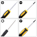 Repair Kit with Tools for All iPhone (4-XS Max), Samsung Galaxy, Note - Magnetic Screwdriver Tool Set for Cell Phones and Mobile Devices - Fix iPhone Screen, Battery with ScandiTech Toolkit