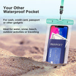 Mpow 097 Universal Waterproof Case, IPX8 Waterproof Phone Pouch Dry Bag Compatible for iPhone Xs Max/XR/X/8/8P/7/7P Galaxy up to 6.5", Protective Pouch for Pools Beach Kayaking Travel or Bath (2-Pack)