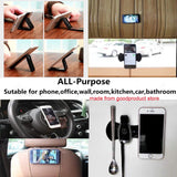 Sticky Fixate Gel Pads Anti-Slip Multi Function Magic Gel Pads Cell Phones Holder Stick to Car Office House Glass Mirrors Anywhere (4 Pack)