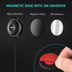 Mpow Bluetooth 4.1 Receiver with Built-in Noise Isolator, Hands-Free Car Kits & Bluetooth Aux Car Adapter with Dual USB Car Charger & 3M Magnetic Mounting Base for Car Audio System (G-3 for MBR2)