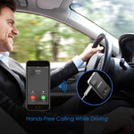 Mpow Bluetooth Receiver with Car Locator, Bluetooth 4.1 Car Kits, 2 in 1 Car Audio Adapter, Wireless Music Adapter for Car Stereo System to Enjoy Hands-Free Calling & Music, Black