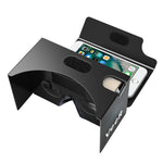 VeeR VR 3D Virtual Reality Headsets for VR 360 Videos & Movies Compatible with Android, iOS & Windows Smartphones Within 3.5-6 inches (Black) - Inspired by Google Cardboard