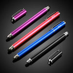 Bargains Depot Capacitive Stylus/Styli 2-in-1 Universal Touch Screen Pen for All Touch Screen Tablets & Cell Phones with 20 Extra Replaceable Soft Rubber Tips (Pack of 4)