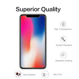 iPhone Xs/X Glass Screen Protectors, BYZ1 iPhone Xs/X Tempered Glass Screen Protector [3D Touch] [9H Hardness] [No Bubble] Compatible with iPhone Xs/X 3 Pack