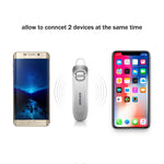 Bluetooth Headset V4.1 Bluetooth Earpiece with Noise Cancelling Mic, Waterproof IPX5 (Sliver)