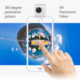 Insta360 Nano 360 Degree Camera VR 3D Panoramic Point and Shoot Digital Video Cameras 3K HD Dual Wide Angle Fisheye Lens for iPhone 7, 7 Plus and all iPhone 6 series, 360 Live on Facebook- Pearl White