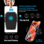 HoHoHoHot Fast Wireless Car Charger Air Vent Phone Mount Holder, Qi Certified, 7.5W Compatible iPhone XR/XS Max/XS/X/8/8 Plus, 10W for Galaxy S9/S9+/S8/S8+/LG G7, and 5W for All Qi-Enabled Phones