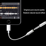 (2 Pack) Maserus Aux Adapter Lighting to 3.5mm Headphones/Earbuds Jack Adapter Adaptor Aux Cable Earphones/Headsets Converter Accessories Compatible with iPhone XS/XR/X/8/8 Plus/7/7 Plus/ipad