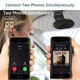 SUNITEC AUTO Power ON Bluetooth Handsfree Car Kit with Vibration Sensor for Hands-Free Call, Support GPS, Music, Wireless in Car Visor Speakerphone Kits for iPhone, Samsung and etc [2 Year Warranty]