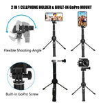 Eocean 45-Inch Selfie Stick Tripod, Extendable Selfie Stick with Wireless Remote Compatible with iPhone Xs/Xr/Xs Max/X/8 Plus/8/ iPhone XR/iPhone XS/iPhone XS Max/7 Plus/Galaxy Note 9/S9/S9 Plus/GoPro