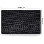 3 Pcs Car Dashboard Pads Non-slip 11" x 7", AIFUDA Anti-Slip Ripple Sticky Dash Grip Mat for Coin Phone Key Sunglasses - Black