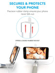 Premium 5-in-1 Wired Selfie Stick for iPhone 6, 5, Samsung Galaxy S10 S9 S8 S7 S6 S5 - Takes Selfies in Seconds, Get Perfect HD Photos, Operates Flash - No Apps, No Downloads, No Batteries Required