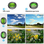 Apexel Cell Phone Camera Lens Kit -Remote Shutter+ Phone Tripod+ 6 in 1 Phone Lens -Metal 16X Telephoto Zoom Lens/Wide Angle/Macro/Fisheye/Kaleidoscope/CPL for iPhone X 8 7 6 Plus Samsung Smartphone