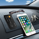 3 Pcs Car Dashboard Pads Non-slip 11" x 7", AIFUDA Anti-Slip Ripple Sticky Dash Grip Mat for Coin Phone Key Sunglasses - Black