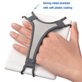 TFY Security Hand Strap Holder Finger Grip for Kindle E-Readers - Kindle e-Reader 6" / Kindle Paperwhite/Voyage/Oasis/Nook GlowLight Plus/Sony PRS-300 / PRS-350 / Kobo Aura (Grey)