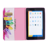 Case for Fire 7 2015, Newshine [Kickstand] Slim Fit Flip Cover with [Card Slots & Cash Holder] Protective Case for Amazon Kindle Fire 7" Display 5th Generation 2015 Release, Flower
