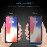 iPhone X/XS Battery Case, Vodool 3200mAh Capacity Ultra Slim Extended Battery Rechargeable Protective Backup Portable Charger 5.8" (Black)