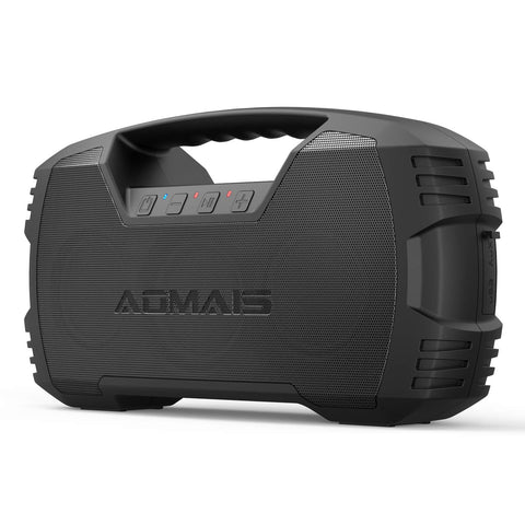 AOMAIS GO Bluetooth Speakers,Waterproof Portable Indoor/Outdoor 30W Wireless Stereo Pairing Booming Bass Speaker,30-Hour Playtime with 8800mAh Power Bank,Durable for Home Party,Camping(Black)