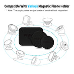 Metal Plate for Phone Magnet, 10 Pack Volport MagicPlate with 3M Adhesive Replacement for Magnetic Phone Car Mount Holder & Cradle & Stand (Vent/CD/Windshield/Dashboard) - Rectangle and Round