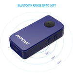 Mpow BH044 Bluetooth Receiver, Wireless Bluetooth 4.1 Car Adapter & Bluetooth Car Aux Adapter for Music Streaming Sound System, Hands-Free Bluetooth Car Kits for Home/Car Audio Stereo System