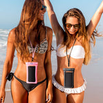 Mpow 084 Waterproof Phone Pouch Floating, IPX8 Universal Waterproof Case Underwater Dry Bag Compatible iPhone Xs Max/Xr/X/8/8plus/7/7plus Galaxy s9/s8 Note 9/8 Google Pixel up to 6.5" (Black, Pink)