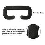 4 Pack 11 mm Pu Leather Foam Face Replacement Face Cover Pad Memory Foam for HTC Vive VR Headset, HTC Vive Accessories, Black