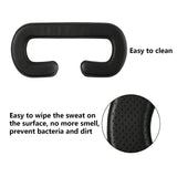4 Pack 11 mm Pu Leather Foam Face Replacement Face Cover Pad Memory Foam for HTC Vive VR Headset, HTC Vive Accessories, Black