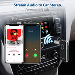 Avantree CK121 V4.1 Bluetooth Receiver for Car and Home Audio, Portable Wireless Audio Adapter 3.5mm Aux for Music Streaming Stereo System, Speaker, Headphones, Hands-Free Car Kit with Microphone