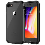 JETech Case for Apple iPhone 8 and iPhone 7, 4.7-Inch, Shock-Absorption Bumper Cover, Anti-Scratch Clear Back, Black